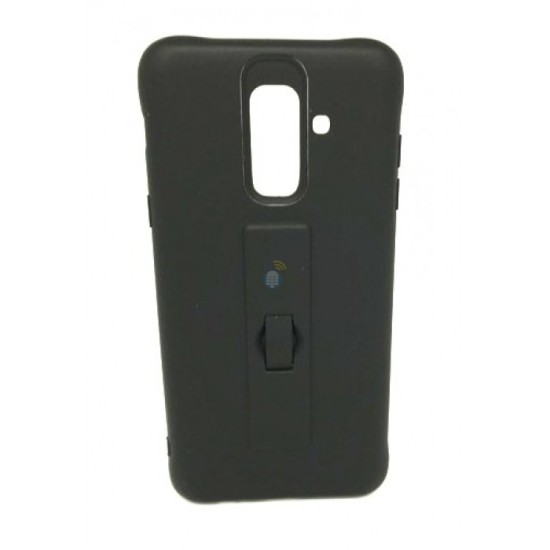 CAPA DE SILICONE MOTOMO COM ANEL DE DEDO PARA SAMSUNG S8 PLUS/G955 PRETO